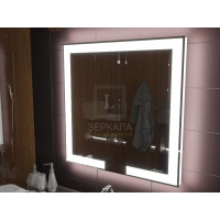 Зеркало с подсветкой лентой для ванной комнаты Новара 110х100 см
