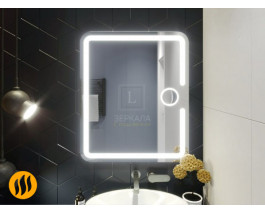Зеркало с подогревом и подсветкой в ванную комнату Баролло