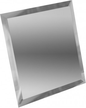 Квадратная зеркальная плитка серебро 180х180 мм